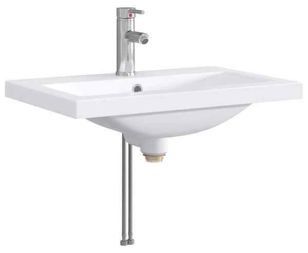 Lavabo da bagno Cromato 61 x 40 x 16,5 cm Metallo
