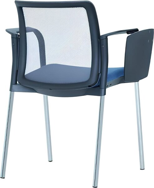 Poltrona moderna imbottita design elegante poltrona blu sedia da ufficio sedia nuova