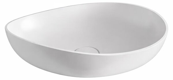 Lavabo Kolpa ORPHIA modello DEMI 560, finitura ON, materiale KERROCK 108, superficie lucida