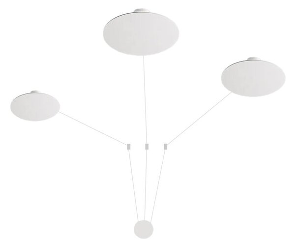Composizione parete perenz nebula 8438 8440 8442 b led cct dimmerabile bianco - Perenz