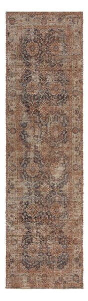 Passatoia di colore naturale in misto iuta tessuta a mano 60x230 cm Miley – Flair Rugs