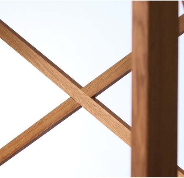 Scaffale effetto rovere colore naturale 70x198 cm X-Shelf - Unique Furniture