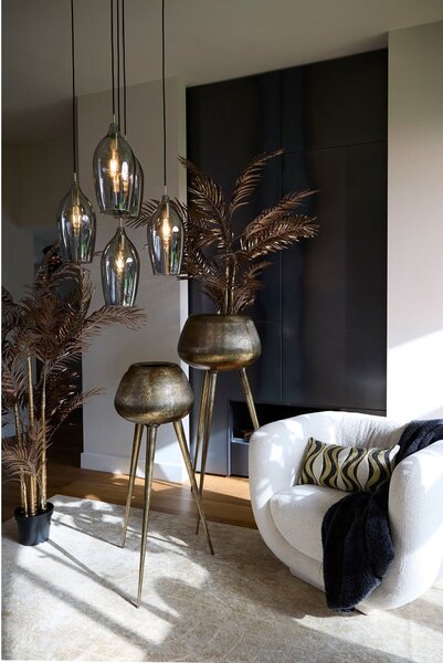 Portafiori in metallo ø 44 cm (altezza 124 cm) Marielle - Light & Living