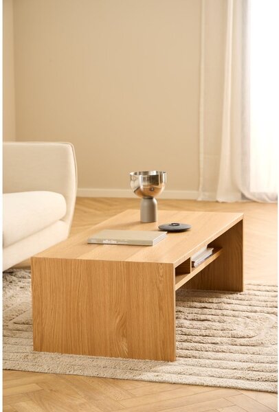 Tavolino in colore naturale con effetto rovere 60x120 cm Arlon - Actona