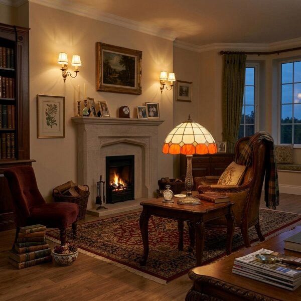 Brilagi - Lampada da tavolo in stile Tiffany SIENNA 2xE27/60W/230V