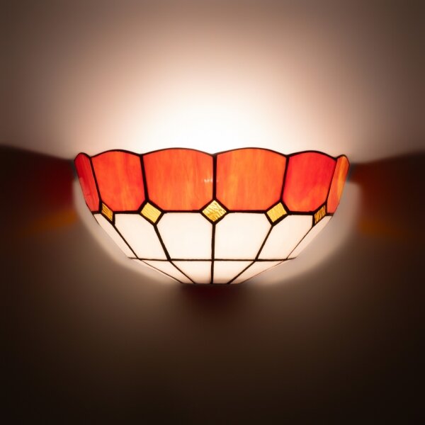Brilagi - Lampada da parete Tiffany in vetro SIENNA 1xE14/40W/230V