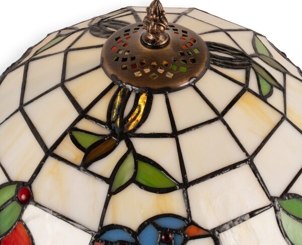 Brilagi - Lampada da tavolo in vetro Tiffany JUNGLE 1xE27/60W/230V + 1xE14/40W