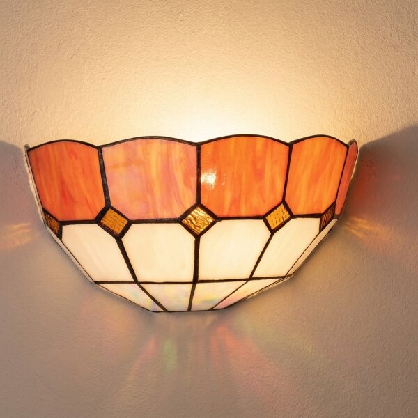 Brilagi - Lampada da parete Tiffany in vetro SIENNA 1xE14/40W/230V