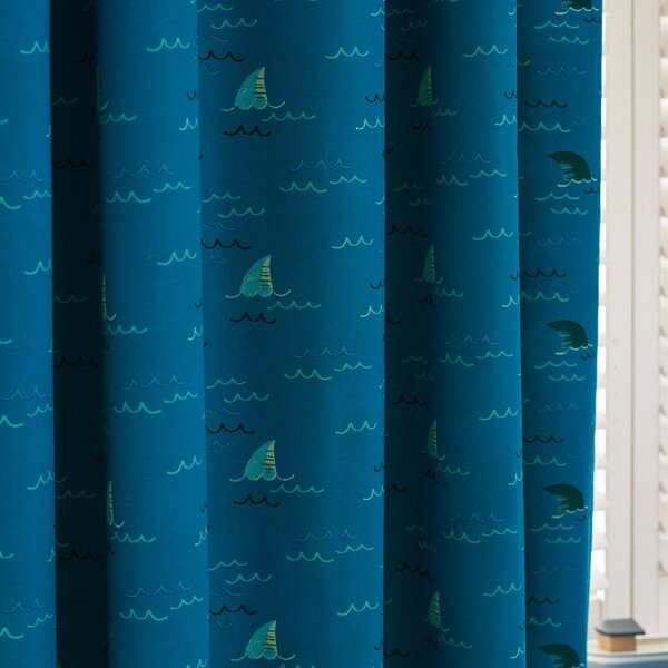 Tenda per bambini blu 2 pz 168x183 cm Jawsome Shark – Catherine Lansfield