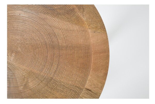 Tavolino in legno di mango Dendron, ⌀ 43 cm - Zuiver