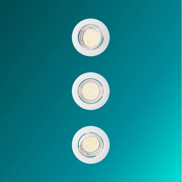 Philips - Confezione da 3 faretti da incasso PERIDOT 1xGU10/7W/230V bianco