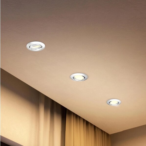 Philips - Confezione da 3 faretti da incasso PERIDOT 1xGU10/7W/230V bianco