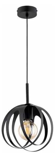 Lampadario sospeso con cavo ASANI 1xE27/15W/230V nero