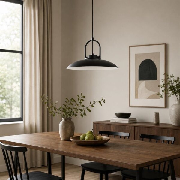 Lampadario a cavo HATTORI 1xE27/15W/230V nero