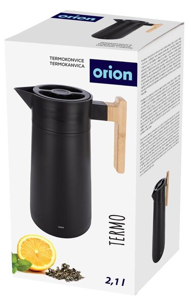 Borraccia termica nera in acciaio inox 2,1 l Termo – Orion