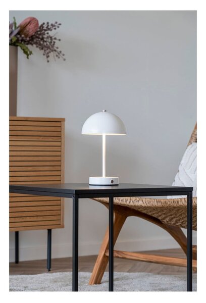 Lampada da tavolo a LED bianca (altezza 25 cm) Holt - House Nordic