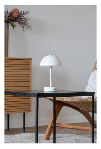 Lampada da tavolo a LED bianca (altezza 25 cm) Holt - House Nordic