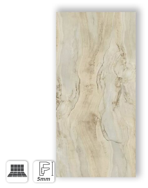 MARMO ONICE ORO LUCIDO I NATURALI 50X100 - GRES PORCELLANATO SOTTILE EFFETTO MARMO BEIGE