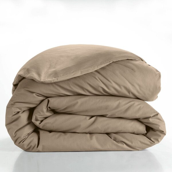 Copripiumino beige in cotone per letto matrimoniale/per letto esteso 240x220 cm Lina – douceur d'intérieur