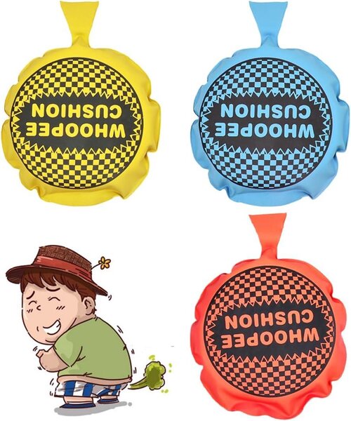 Cuscino gonfiabile a forma di petto – Set da 3 pezzi – Scherzo e sorpresa per adulti – Cuscino per bambini – Scherzi e sorprese