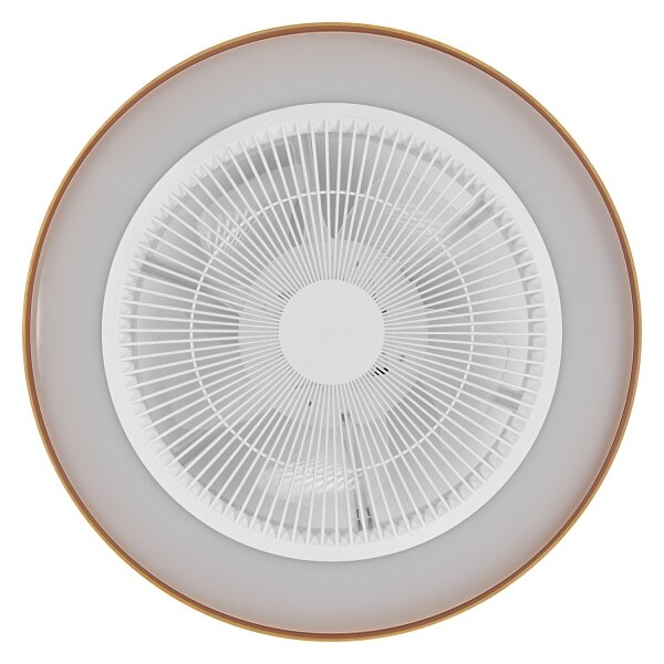 Osram - Plafoniera LED dimmerabile con ventilatore da soffitto integrato LED/49W/230V bianco/oro + telecomando