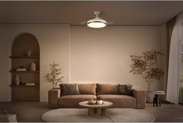Osram - Plafoniera a LED con ventilatore CEILING FAN LED/66W/230V bianca + telecomando