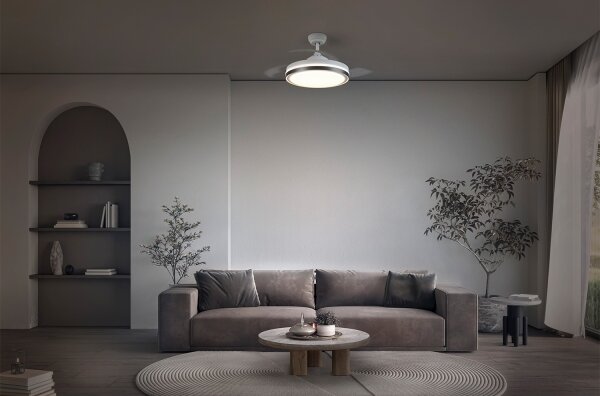 Osram - Plafoniera a LED con ventilatore CEILING FAN LED/66W/230V bianca + telecomando