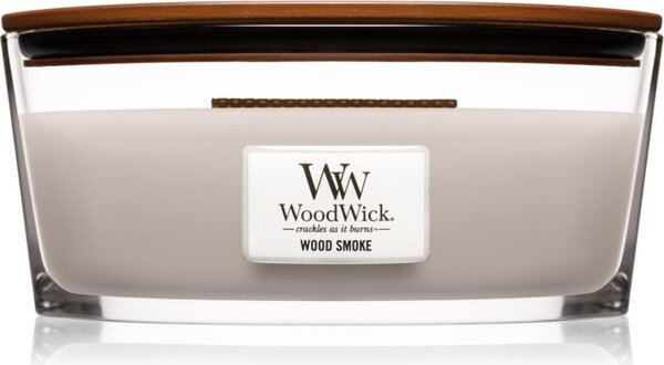 Woodwick Wood Smoke candela profumata con stoppino in legno (hearthwick) 453,6 g