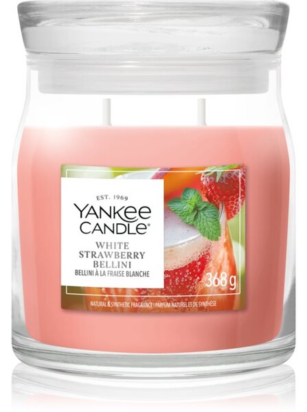 Yankee Candle White Strawberry Bellini candela profumata 368 g