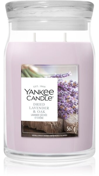 Yankee Candle Dried Lavender & Oak candela profumata 567 g