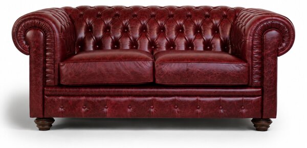 Divano Chesterfield in Pelle Primo Fiore Premium – Iconico, Finiture di Pregio