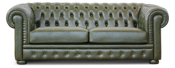 Divano Chesterfield in Pelle Primo Fiore Premium – Iconico, Finiture di Pregio