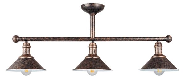 BRILAGI - Lampadario su asta FORGE 3xE27/60W/230V patina/ramato