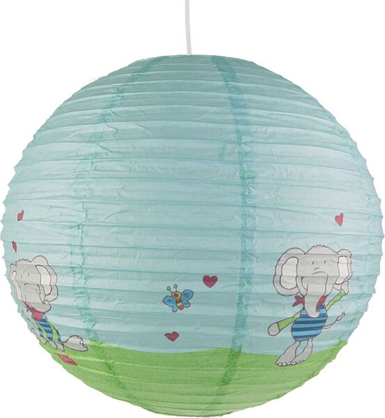 Paralume in carta per la camera dei bambini con lampada a palloncino elefante