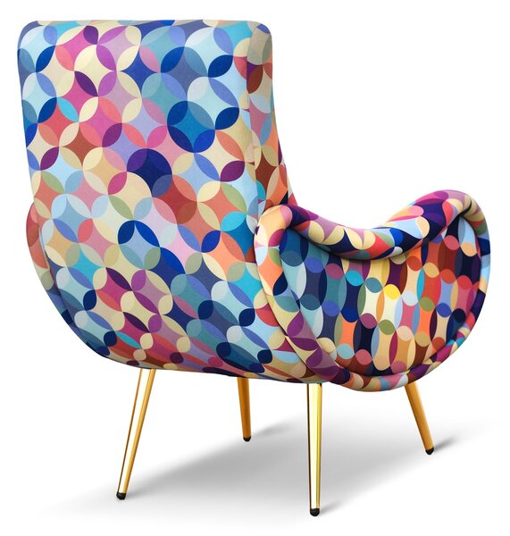 Poltrona Miss tessuto multicolor