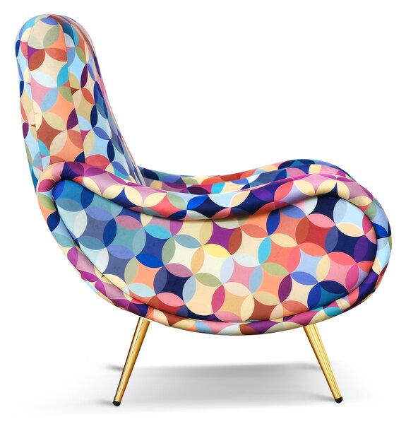 Poltrona Miss tessuto multicolor