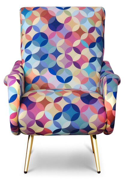 Poltrona Miss tessuto multicolor