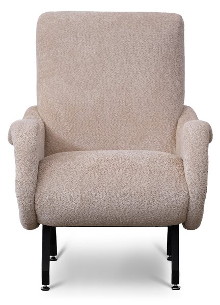 Poltrona Miss Tessuto Bouclé Beige