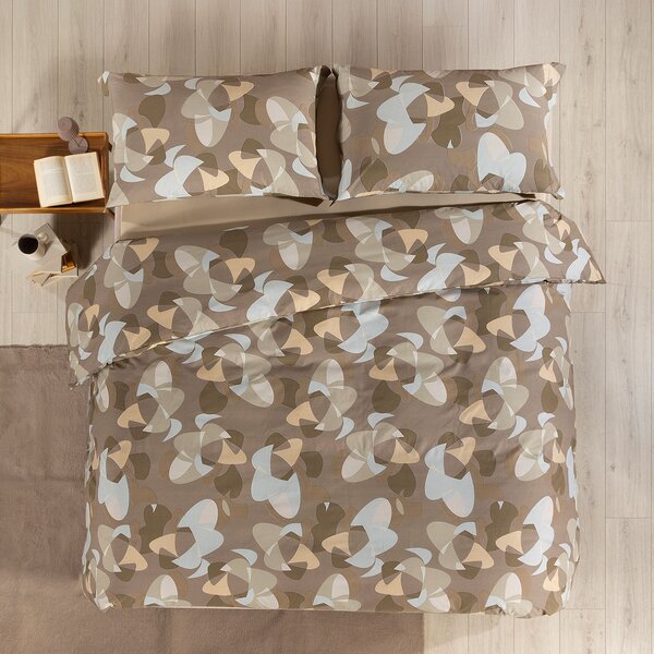 Completo Copripiumino MATRIMONIALE York GINGER Cotone Caleffi