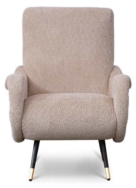 Poltrona Miss Tessuto Bouclé Beige