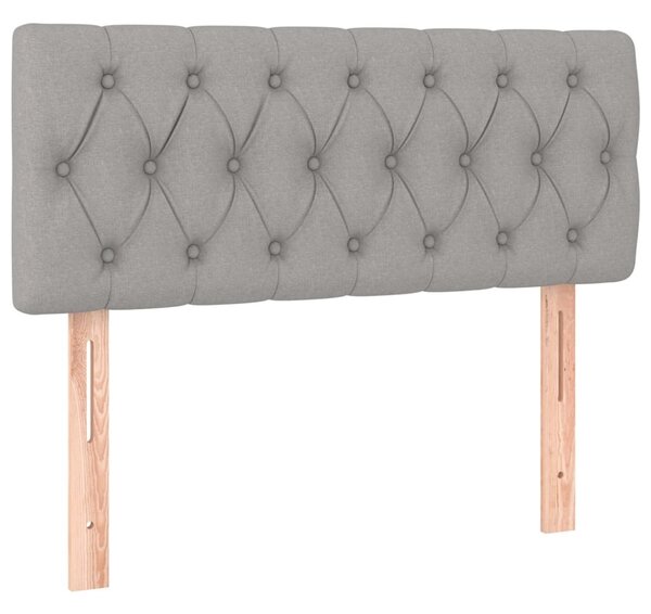 Testiere Grigio Chiaro 100x7x78/88 cm in Tessuto