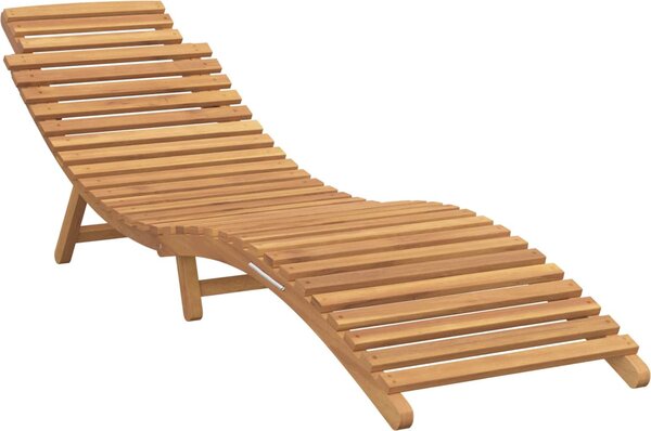 Lettino da Giardino con cuscino Marrone 198 x 55 x 58,5 cm