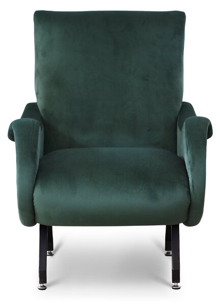 Poltrona Miss Velluto Verde Foresta