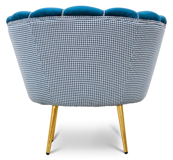 Poltrona Maia Velluto e Tessuto Decorato - Design Vintage, Iconico