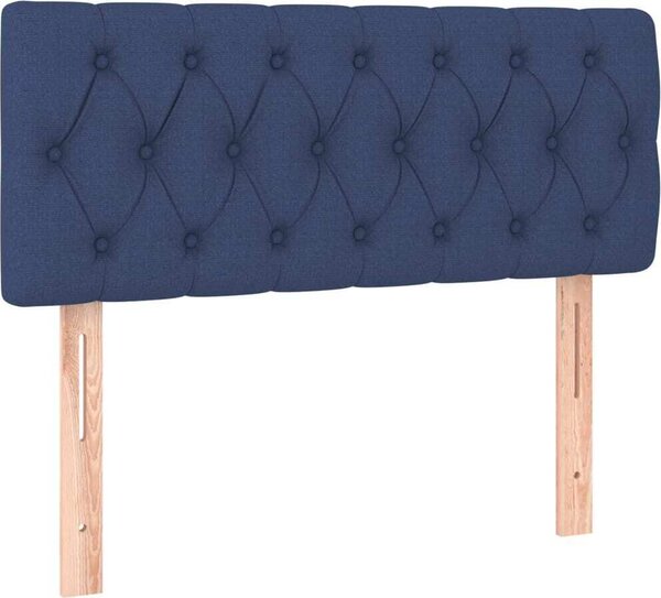 Testiera Blu 90 x 7 x 78/88 cm in Tessuto