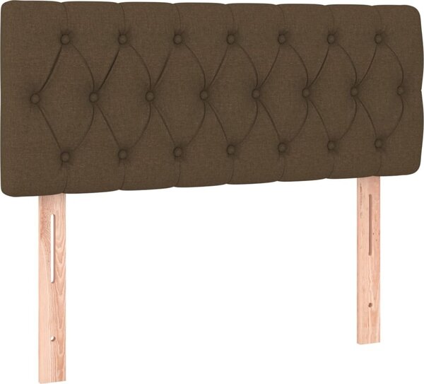 Testiera Marrone Scuro 100 x 7 x 78/88 cm in Tessuto