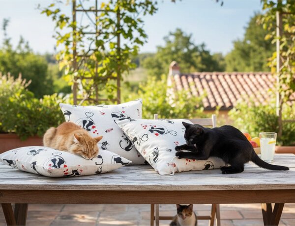 Federa cuscino Black cats