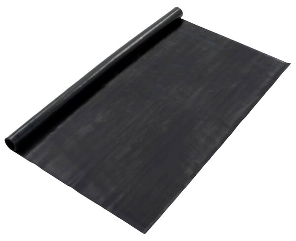 Tappeto per pavimento Nero 1,2 x 5 m Gomma