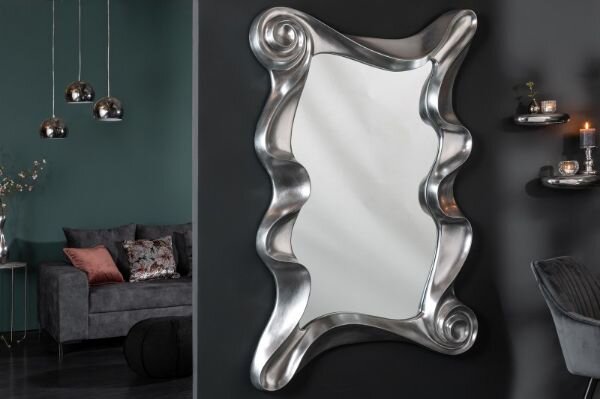 Specchio da parete Giusta argento