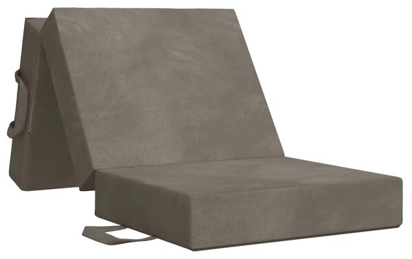 Divano Letto Pieghevole 75 x 63 x 45 cm Grigio Chiaro